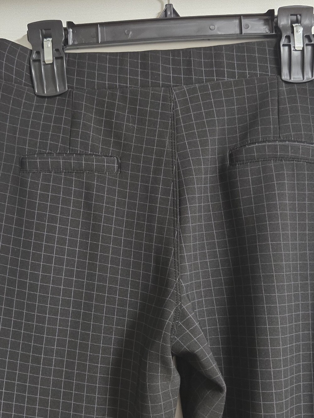 Maze Womens Black/White Windowpane Lined Like Sweats Leggings Size L - Picture 5 of 8